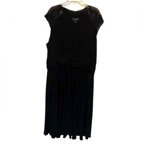 Scarlett Nite Black Midi Dress Woman’s 22W